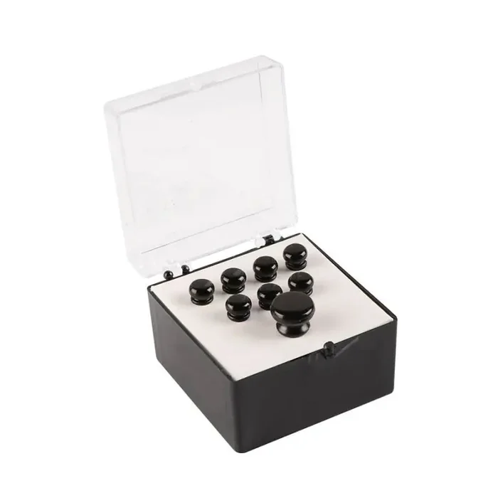 Martin pin set (7 bridge pins plus 1 end pin) black plastic plain