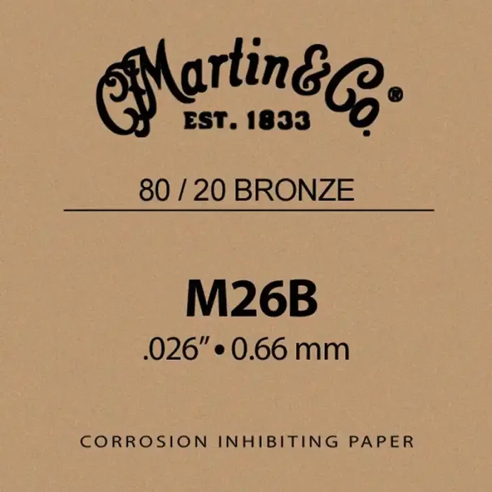 Martin Traditional Series 026 string, 80/20 bronze,