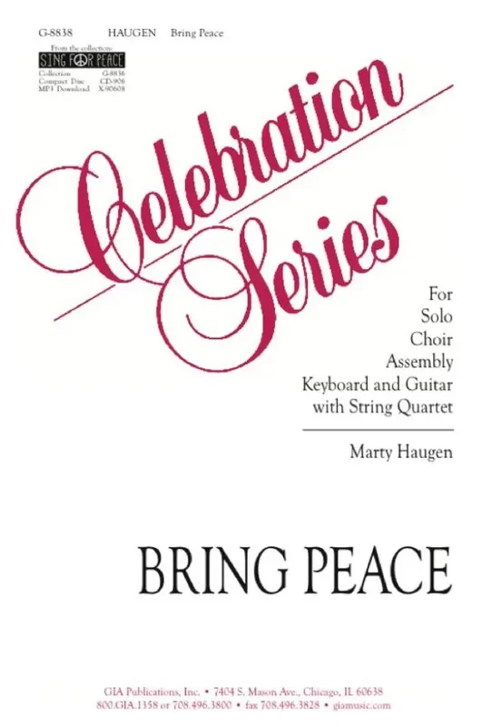 Marty Haugen Bring Peace – Guitar edition Gemischter Chor mit Begleitung