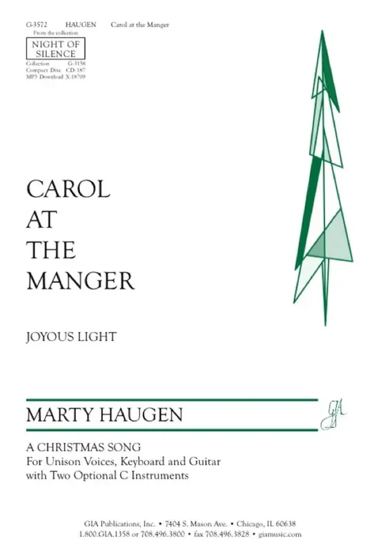 Marty Haugen Carol at the Manger Gemischter Chor mit Begleitung