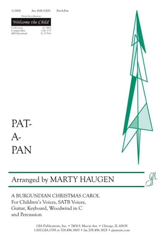 Marty Haugen Pat-A-Pan – Instrumental Part Gemischter Chor mit Begleitung