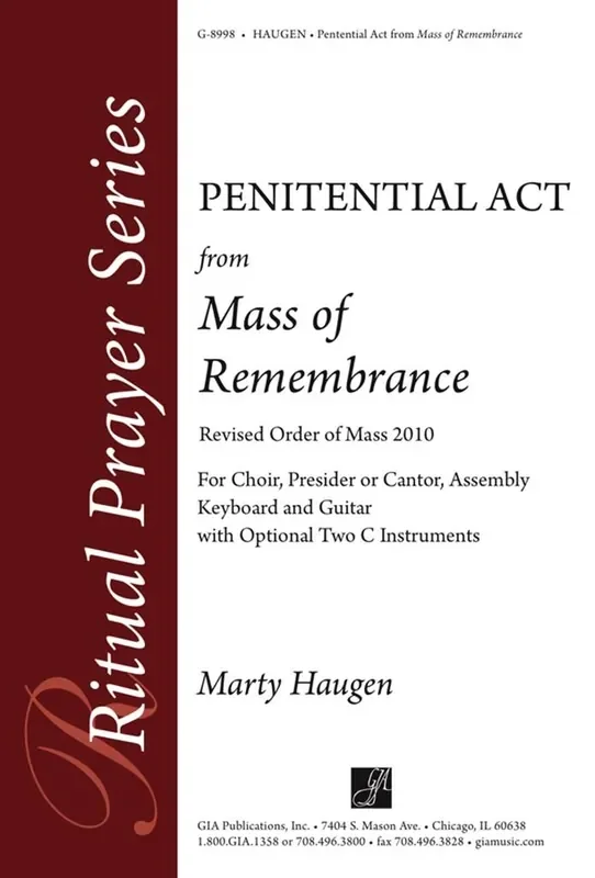 Marty Haugen Penitential Act from Mass of Remembrance Gemischter Chor mit Ensemble