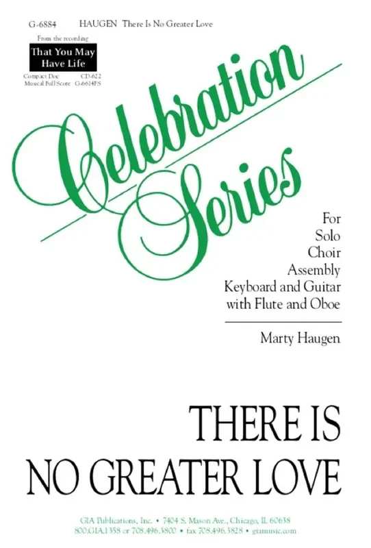 Marty Haugen There is No Greater Love – Guitar part Gemischter Chor mit Begleitung