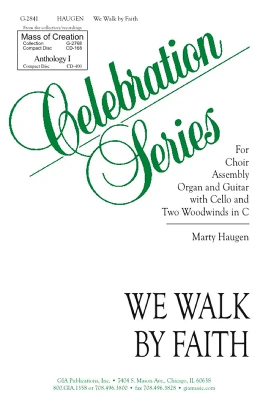 Marty Haugen We Walk by Faith – Cello Gemischter Chor mit Begleitung