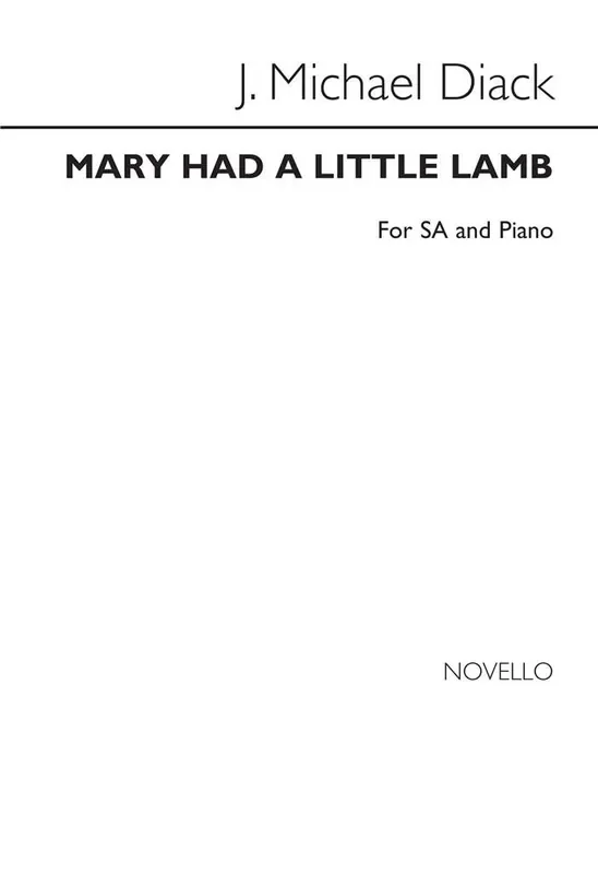 Mary Had A Little Lamb Frauenchor mit Klavier/Orgel
