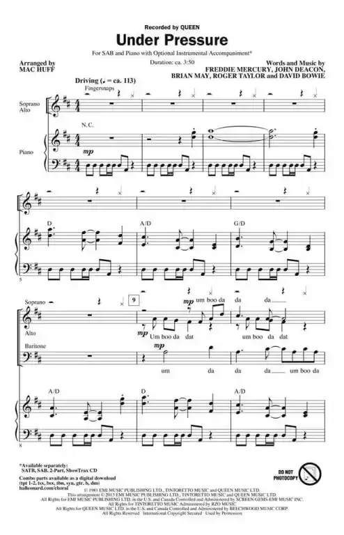 May, Brian Under Pressure