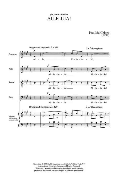 McKibbins, Paul Alleluia!