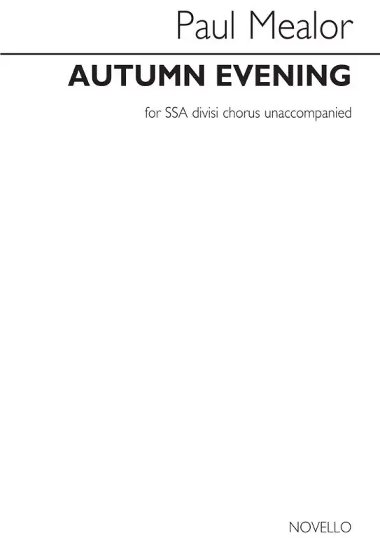 Mealor, Paul Autumn Evening