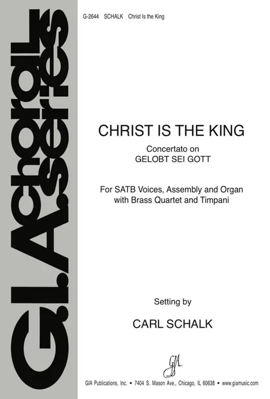 Melchior Vulpius Christ Is the King Gemischter Chor mit Begleitung