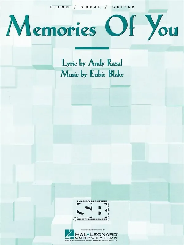 Memories of You Klavier, Gesang, Gitarre (Songbooks)