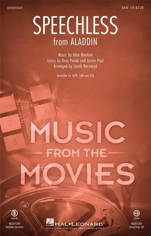 Menken, Alan Speechless (from Aladdin)