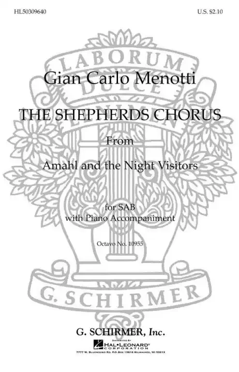 Menotti, Gian Carlo Shepherd‘s Chorus