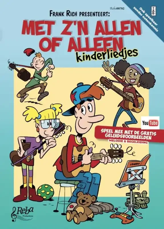 Met z‘n Allen Of Alleen – Kinderliedjes (Arr. Frank Rich) Gitarre Solo