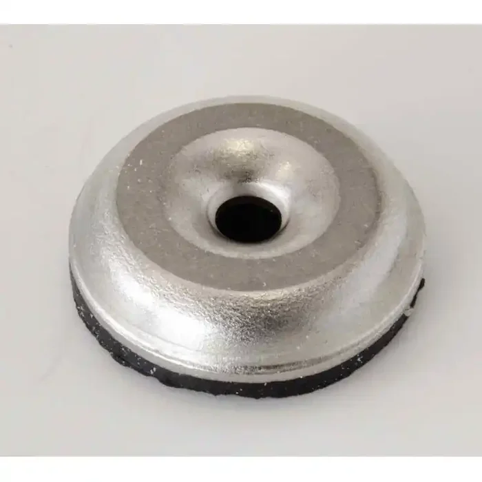 Metalen voet met rubber