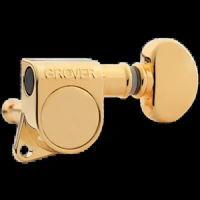Mid-Size Rotomatics Guitar Machine Heads, Gold / 3 + 3