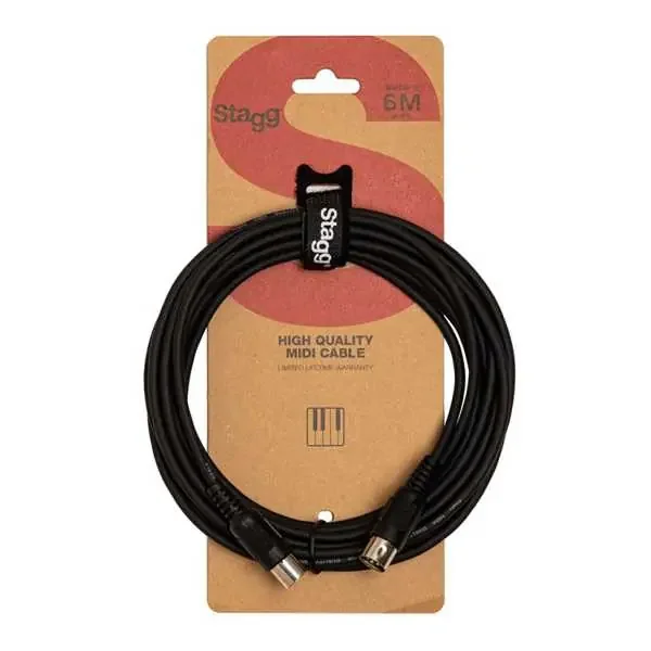 MIDI Kabel 6.0m schwarz Eco Line