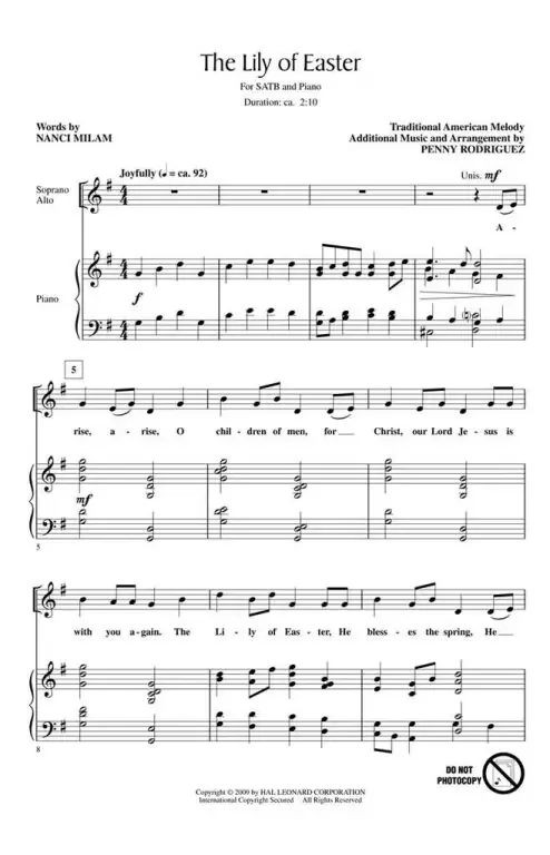 Milam, Nanci The Lily of Easter