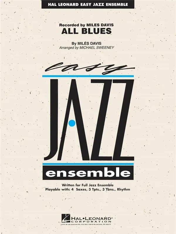 Miles Davis All Blues (Arr. Michael Sweeney) Jazz Ensemble