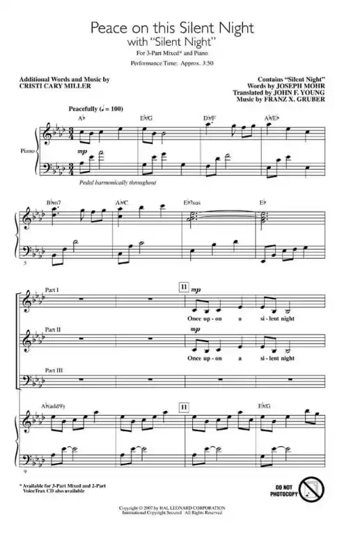 Miller, Christi Cary Peace on This Silent Night