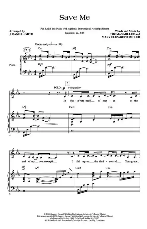 Miller, Elizabeth Save Me