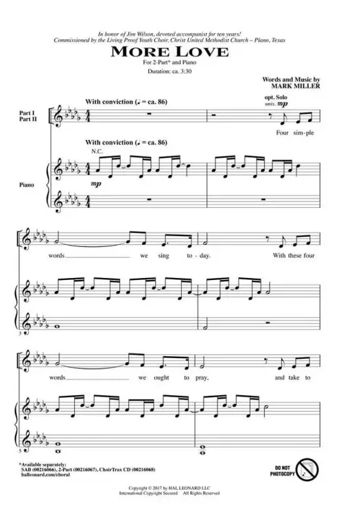 Miller, Mark A. More Love