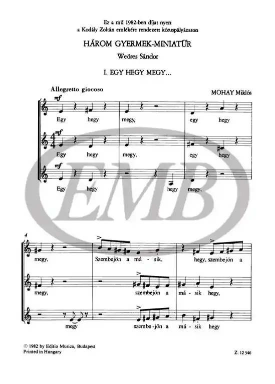 Mohay Miklós Dr. Three Children‘s Miniatures