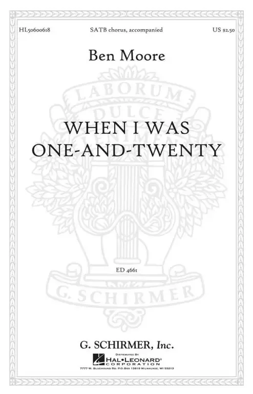 Moore, Ben When I was one-and-twenty