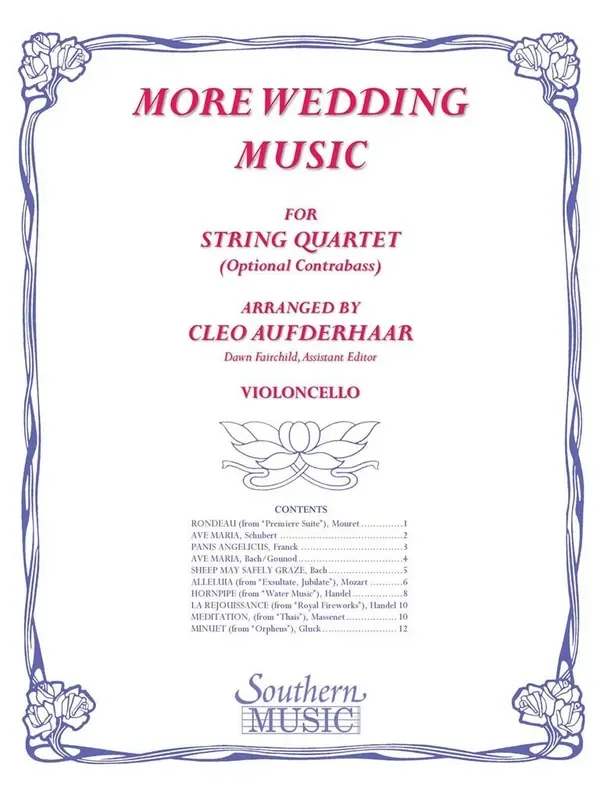 More Wedding Music (Arr. Cleo Aufderhaar) Orchester