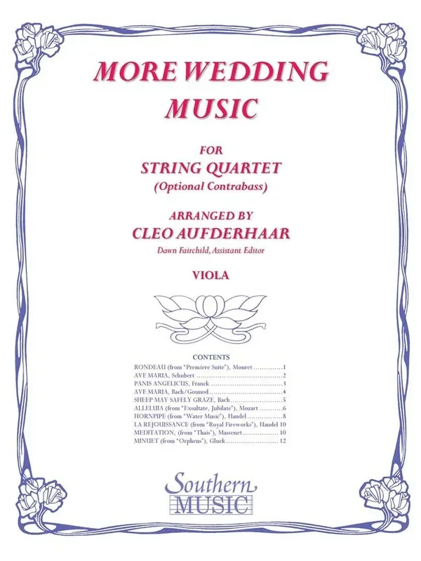 More Wedding Music (Arr. Cleo Aufderhaar) Streichensemble