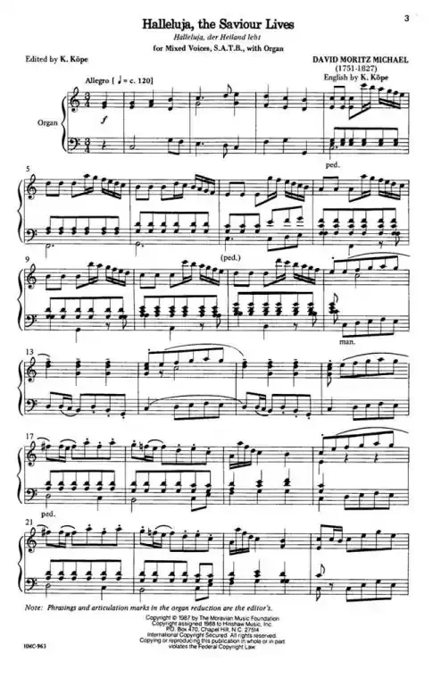 Mortiz, Michael David Halleluja, The Saviour Lives