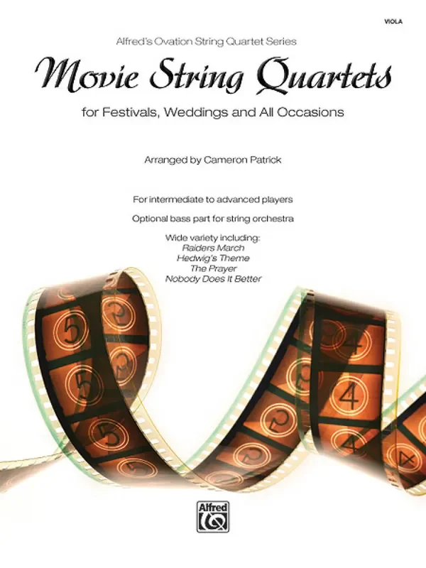 Movie String Quartets for Festivals, Weddings (Arr. Cameron Patrick) Viola Solo