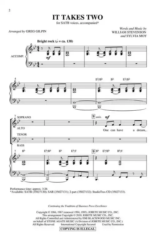 Moy, Sylvia It takes Two