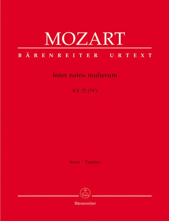 Mozart, Wolfgang Amadeus Inter natos mulierum