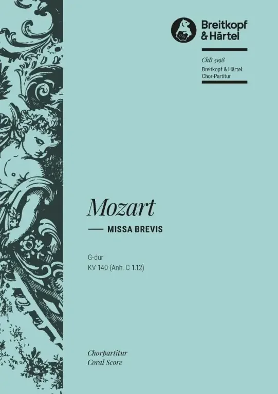 Mozart, Wolfgang Amadeus Missa brevis in G major K. 140 (App. C 1.12)