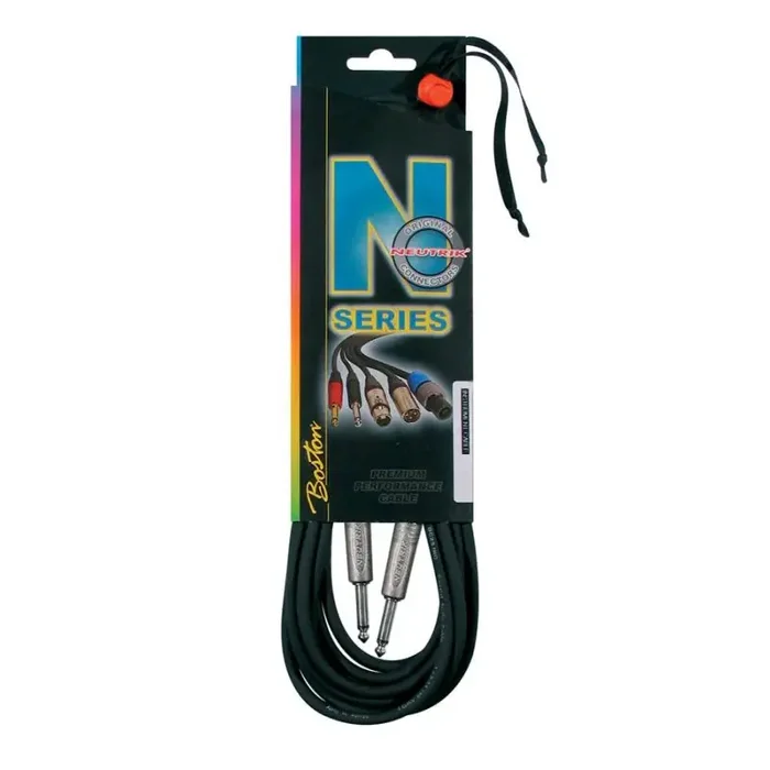 N-Series instrumentkabel, jack-jack 3 meter, Neutrik connectoren