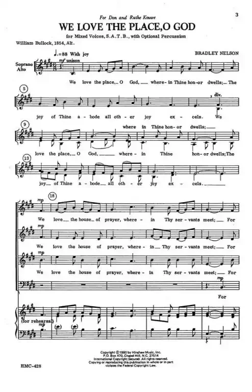 Nelson, Bradley We Love The Place