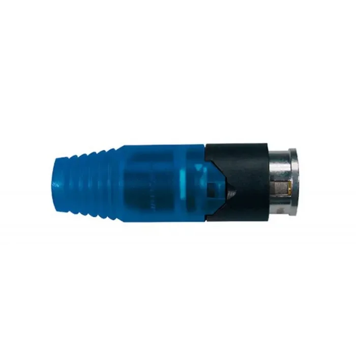 Neutrik bnc connector, blue connector cap, push-pull lock