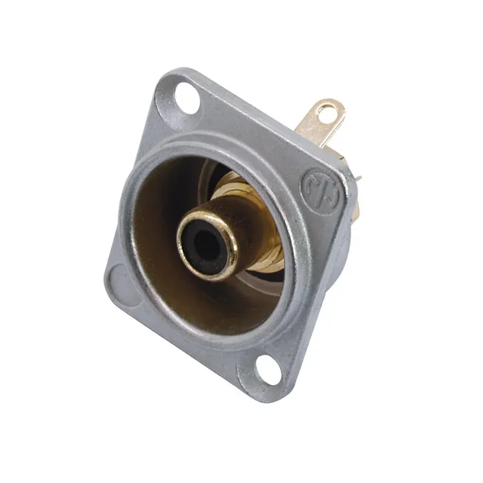 Neutrik Cinch Einbaubuchse sw NF2D0