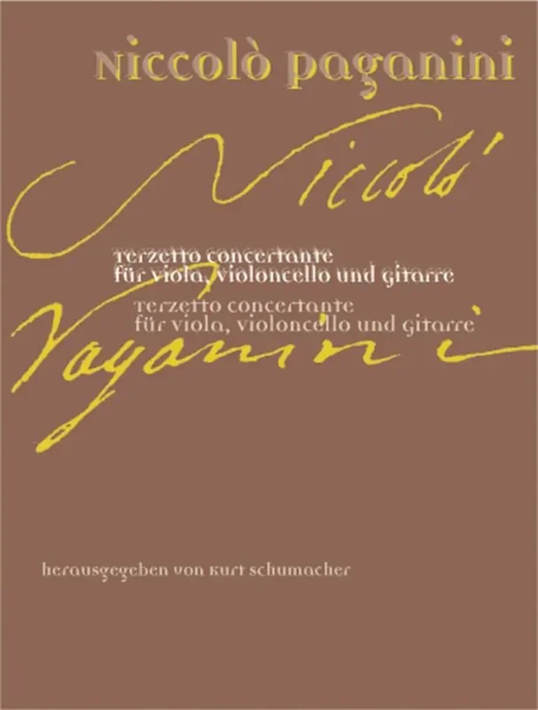 Niccolò Paganini Terzetto Concertante for Viola, Cello and Guitar Kammerensemble