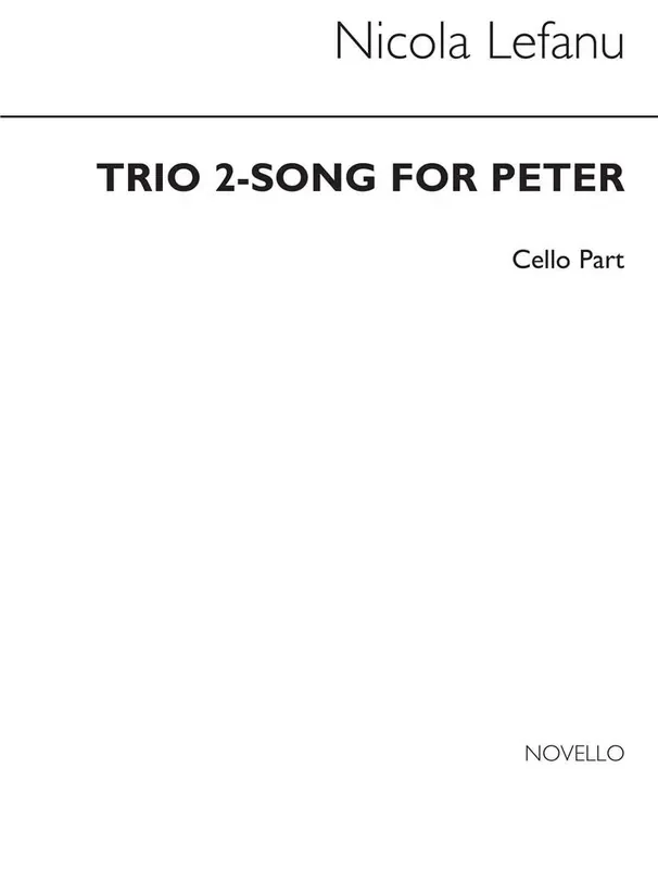 Nicola LeFanu Trio 2 – Song For Peter – Vlc Gesang mit sonstiger Begleitung