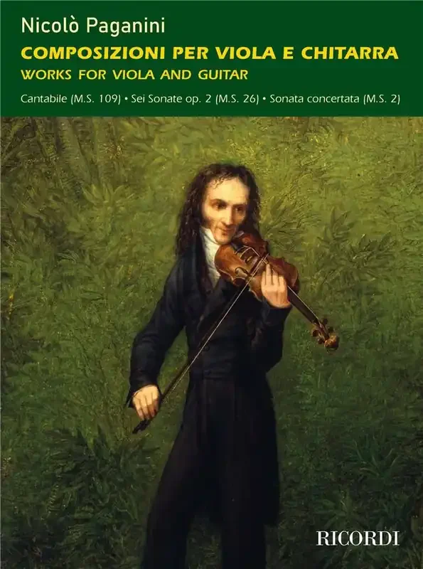 Nicolò Paganini Works for Viola and Guitar or Lute Viola mit Begleitung