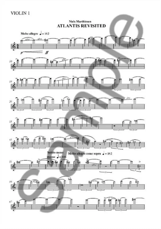 Niels Marthinsen Arlantis Revisited Streichquartett