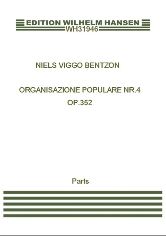 Niels Viggo Bentzon Organisazione Populare Nr. 4 Op. 352 Orgel