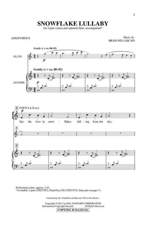 Nix, Brad Snowflake Lullaby