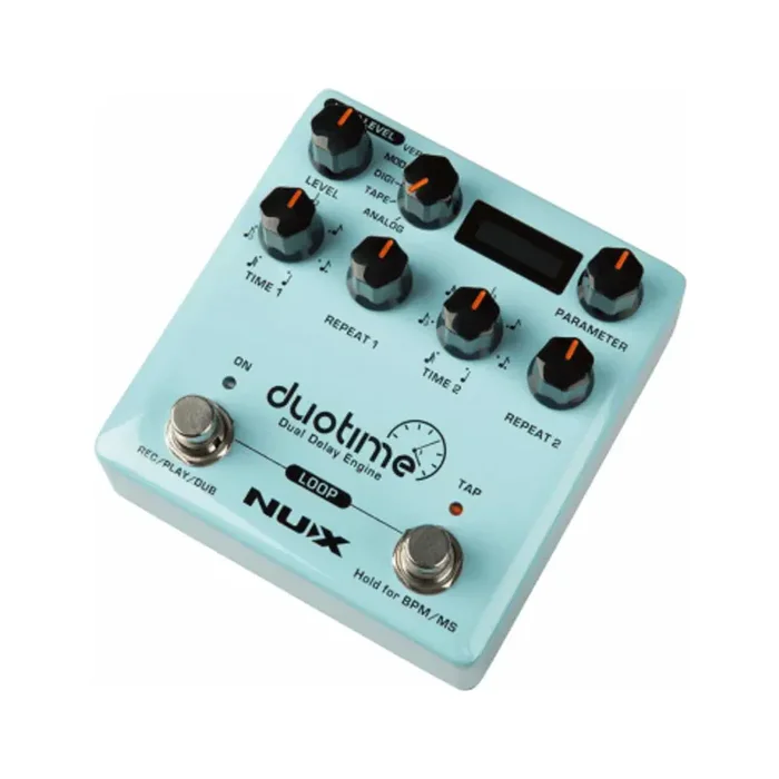 NUX DUOTIME Double Delay Pedal mit Looper