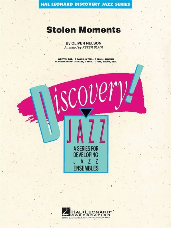 Oliver Nelson Stolen Moments (Arr. Peter Blair) Jazz Ensemble