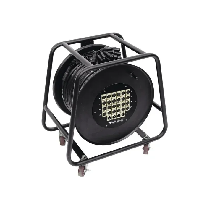 Omnitronic Multicore Stagebox 24/4 30m Trommel