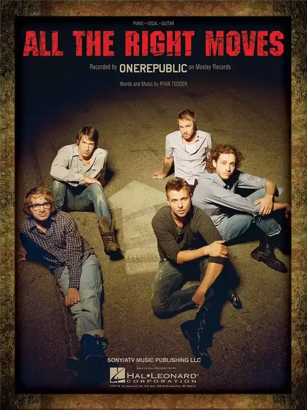 OneRepublic All the Right Moves Gesang mit Klavier