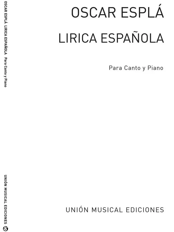 Oscar Espla Lirica Espanola, Cuaderno III Volume 3 Gemischter Chor mit Begleitung