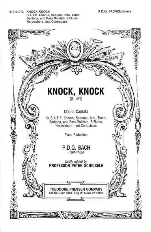 P.D.Q. Bach Knock, Knock Gemischter Chor mit Ensemble